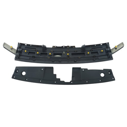 Solid Spare Gloss Black Compatible NEW For Ford Flex 2013-2019 Front Bumper Grille Assembly