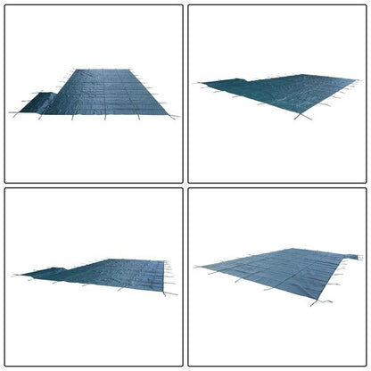 Solid Spare ? Inground Pool Safety Cover Fits 18 x 36ft With Right Steps Mesh Solid