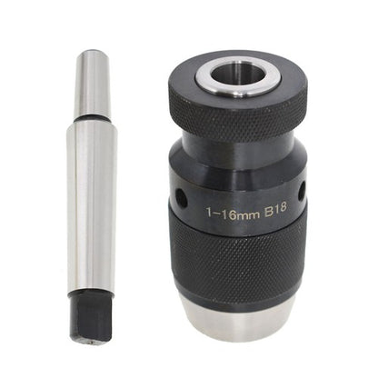 Solid Spare Keyless Precision Self Tighten Lathe Drill Chuck & Taper Arbor MT3-B18 1-16m