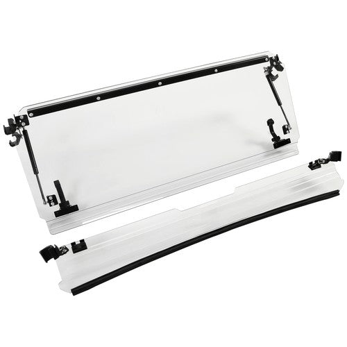 Solid Spare For CFMOTO UForce 1000 2019-2026 Front Vented Full Clear Flip Windshield