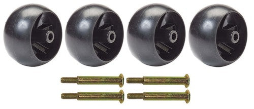 Solid Spare (4) AYP Riding Mower Deck Wheels & Bolts for Husqvarna Poulan 532133957 NEW