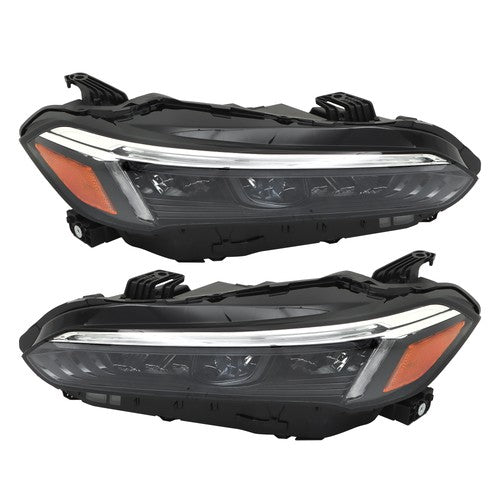 Solid Spare LH & RH Headlights For Honda Civic Sport Touring 2022-2023 LED Type Clear Lens