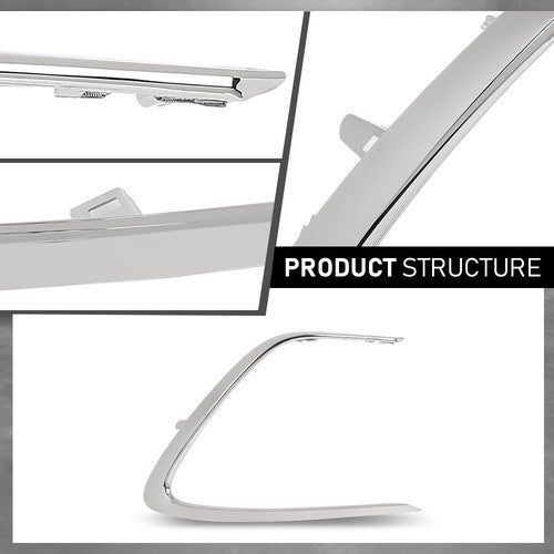 Solid Spare Front Bumper Side Molding Trim Right Fit For 2021 2022 2023 Toyota Camry LE XLE