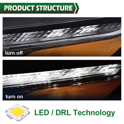 Solid Spare For 14-18 Jeep Cherokee Driver Side LED Bumper Parking Light Turn Signal Lamp