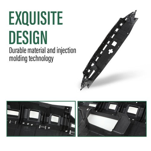 Solid Spare Upper Radiator Support Cover Fit For 19-20 Hyundai Santa Fe Accessory Black