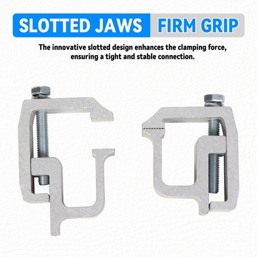 Solid Spare 4 PCS Truck Cap Topper Camper Shell Mounting Clamps Heavy Duty Aluminum
