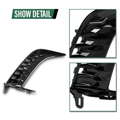 Solid Spare Front Bumper Trim W/o Sensor Hole Fit For 2025 Toyota Camry SE Sedan Right Side