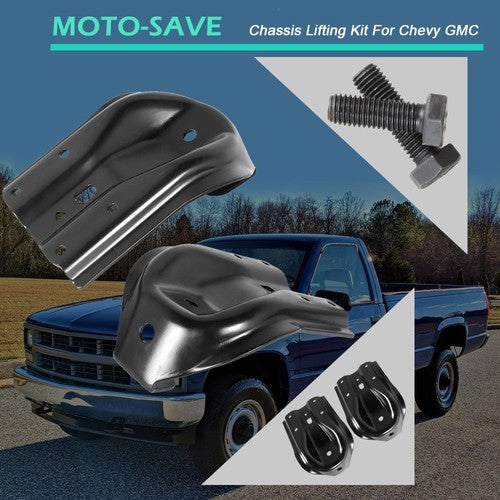 Solid Spare For Chevy GMC K3500 4WD Series Rear Leaf Spring Shackle Bracket Repair Kit