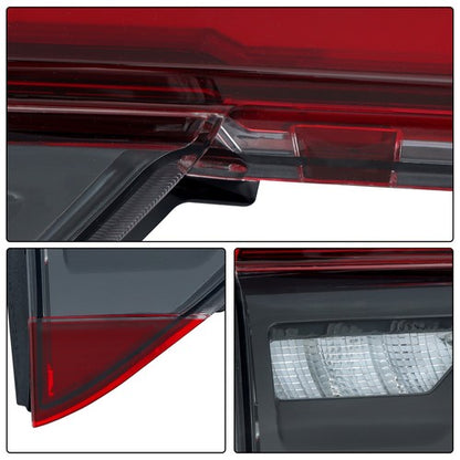Solid Spare Tail Lamp Driver Inner Tail Light For GMC Acadia AT4 2020-2023 24 LED Left Side