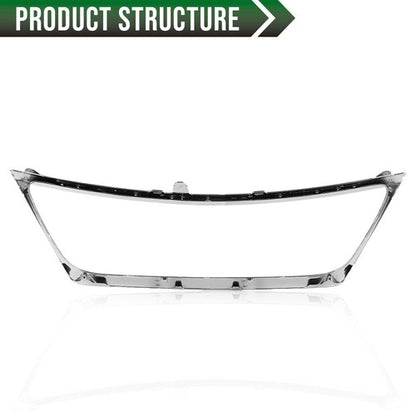 Solid Spare Fit For 2007-2009 Lexus ES350 Sedan Grille Shell Outer Grille Molding Chrome