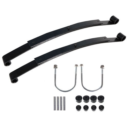 Solid Spare For EZGO RXV Golf Cart Heavy Duty Rear 2 Leaf Spring Kit With Bushing & Sleeves