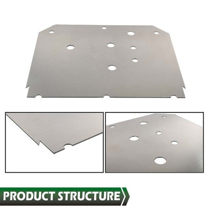 Solid Spare Fit For 2008-2014 Polaris RZR RZR-S 800 3/16" Aluminum Skid Plate Heavy Duty