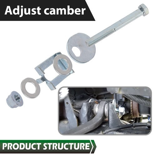 Solid Spare Fit For 04-08 21-23 Ford F150 Front Adjustable Alignment Camber Caster Cam Bolts