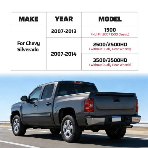 Solid Spare For 2007-2014 Chevy Silverado 1500 Rear Upper Wheel Arch Repair Panels Pair