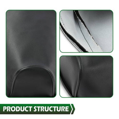 Solid Spare Fit For 1979-1987 Yamaha QT50 MA50 Synthetic Leather Seat Cover Protector Black