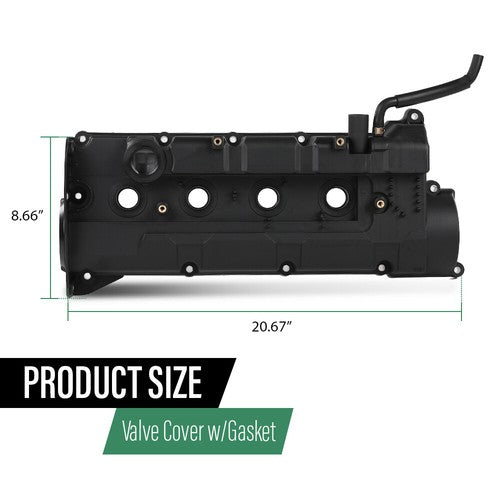 Solid Spare Valve Cover w/ Gasket Fit For 2004-2010 Hyundai Elantra Tiburon Kia Spectra 2.0L
