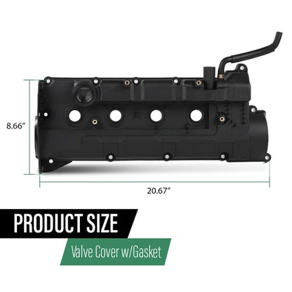 Solid Spare Valve Cover w/ Gasket Fit For 2004-2010 Hyundai Elantra Tiburon Kia Spectra 2.0L
