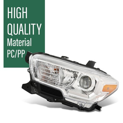 Solid Spare For 2016-2023 Toyota Tacoma Headlights w/o LED DRL Left+Right Headlamps Assembly