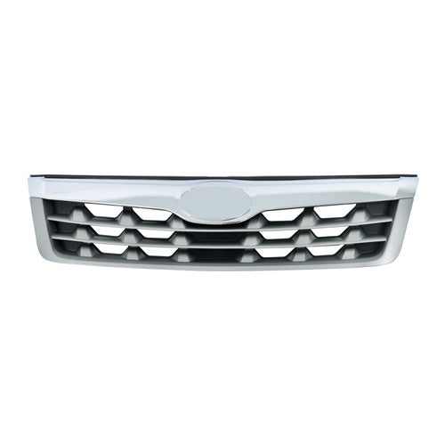 Solid Spare New For Subaru Forester 2011-2013 Plastic Front Bumper Upper Grille Chrome Trim