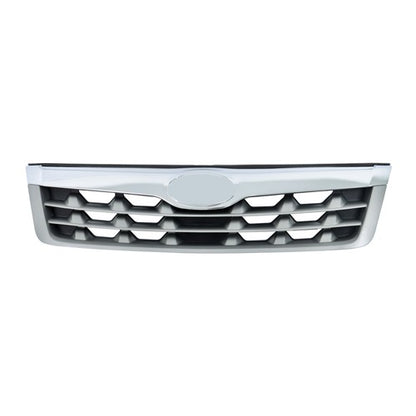 Solid Spare New For Subaru Forester 2011-2013 Plastic Front Bumper Upper Grille Chrome Trim