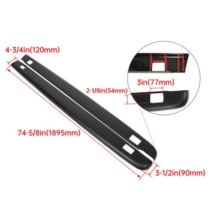 Solid Spare Pair of Bed Rail Caps Side Covers LH& RH For Chevy Silverado 5.8Ft Bed 2007-2013