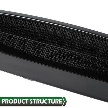 Solid Spare Fit For 2005-2011 Toyota Tacoma Pickup Black Front Sport Hood Scoop Bulge Kit