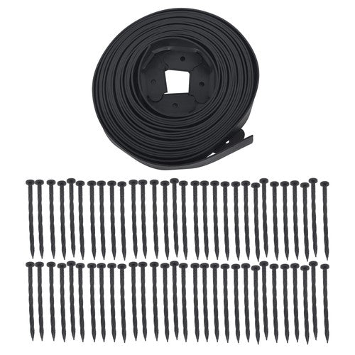 Solid Spare No-Dig Garden Edge 40 FT Lawn Border L-shaped Landscape Edging Border Kit