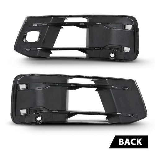 Solid Spare Fit For 2016 2017 2018 2019 Audi Q7 Fog Light Grille Bezel Insert Left+Right