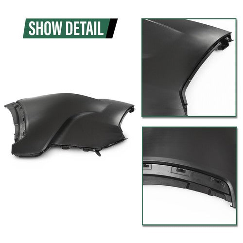 Solid Spare Fit For 22-24 Toyota Corolla Cross L/LE Front Right Bumper Cover W/O Park Assist