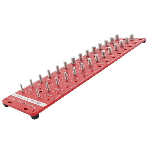Solid Spare Nut And Bolt Thread Checker Inch And Metri 28 Thread Identifier Gauge Screw