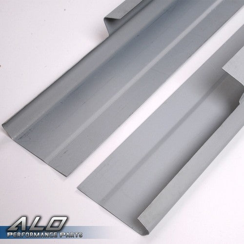Solid Spare Fit For 01-07 Chevy Silverado GMC Sierra Crew Cab 4Dr Rocker Panels Black