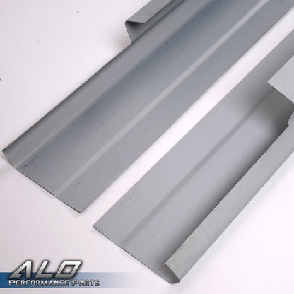 Solid Spare Fit For 01-07 Chevy Silverado GMC Sierra Crew Cab 4Dr Rocker Panels Black