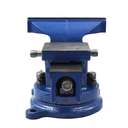 Solid Spare Base Table Top Clamp Heavy Duty 5" Bench Vise with Anvil Swivel Locking