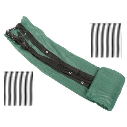 Solid Spare Garden Privacy Fence Heavy Duty 5FT x 50FT Barrier Net With Zip Ties Dark Green