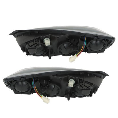 Solid Spare For Chevy Malibu 2004-2008 Headlights Headlamps Housing Halogen Black RH & LH