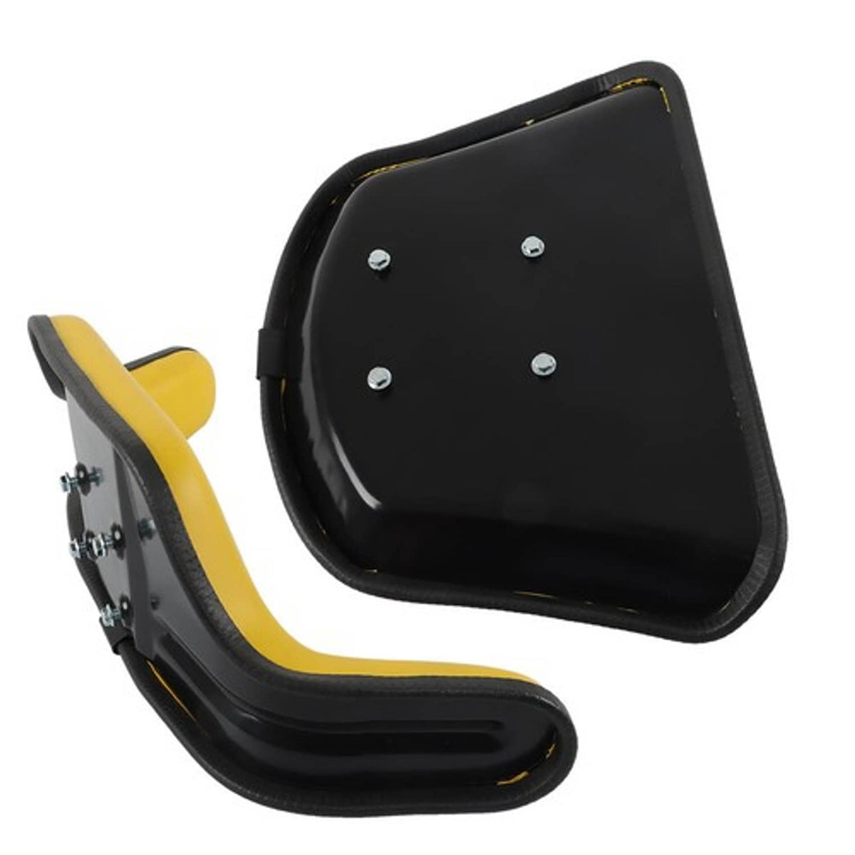 Solid Spare Fit For John Deere 310 310A 310B 401 401B Backhoe Loader Yellow Seat Cushion Set