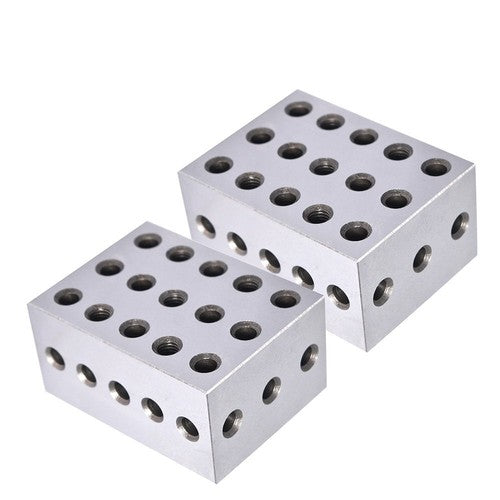 Solid Spare 23 Holes 2-3-4 Blocks .0002" Precision 1 Matched Pair Ultra Precision Machinist