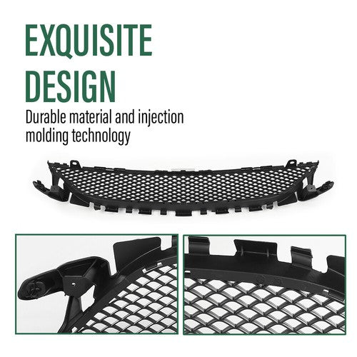 Solid Spare Front Center Bumper Grille Fit For Mercedes-Benz C300 C400 C450 AMG MB1036143
