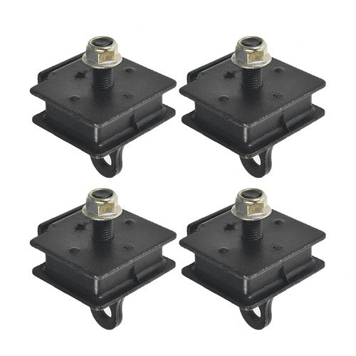Solid Spare For 04-07 Yamaha RHINO 660 BOTTOM & TOP ENGINE MOUNT RUBBER DAMPER KIT
