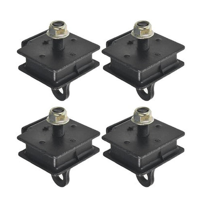 Solid Spare For 04-07 Yamaha RHINO 660 BOTTOM & TOP ENGINE MOUNT RUBBER DAMPER KIT
