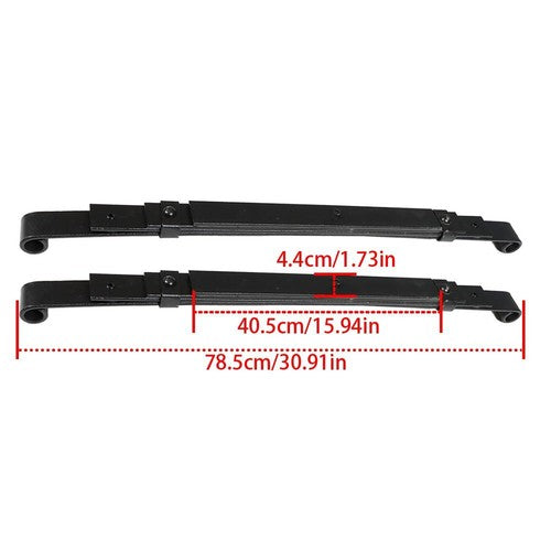 Solid Spare Set of Rear Heavy Duty For Club Car Precedent Golf Cart Leaf Springs 2004-up