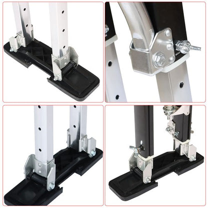 Solid Spare 24"- 40" Drywall Painting Aluminum Alloy Stilt For Painter Taping Tool Black