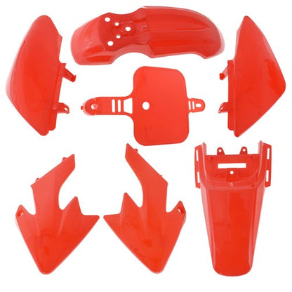 Solid Spare Red Plastic Fender Fairing Kit For Honda XR50 SDG CRF50 SSR107 125 Dirt Bike