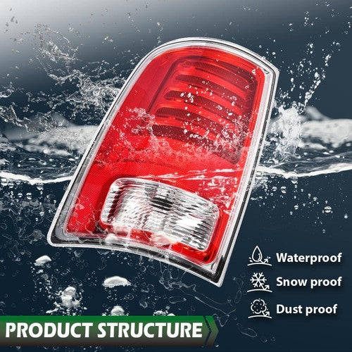Solid Spare Rear LED Tail Lights Lamp Driver& Passenger Fit For 2013-2018 Ram 1500 2500 3500