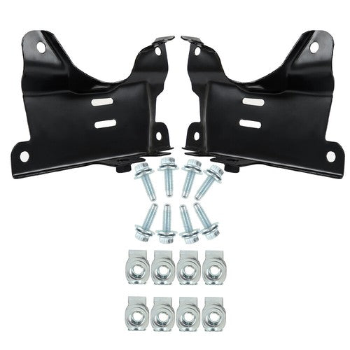 Solid Spare For 2007-2010 Chevy Silverado 2500HD 3500HD Front Bumper Bracket Compatible 2PCS