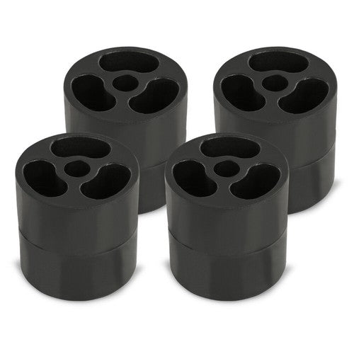 Solid Spare 3" Tall x 3" Wide Body Lift Heightening Block Kit 3396 Black 4pcs