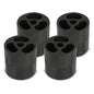 Solid Spare 3" Tall x 3" Wide Body Lift Heightening Block Kit 3396 Black 4pcs