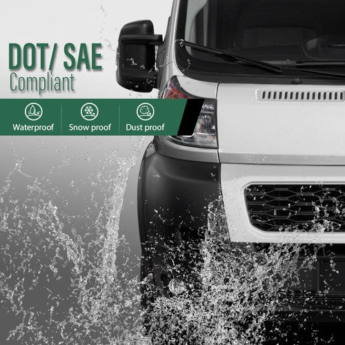 Solid Spare Front Bumper Fog Lights Driving Lamps Fit For 14-22 Ram Promaster 1500 2500 3500
