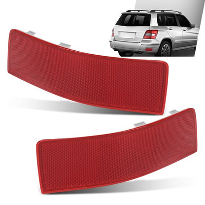 Solid Spare Rear Bumper Reflector Light Fit For 10-12 Mercedes Benz GLK250 GLK350 Left+Right