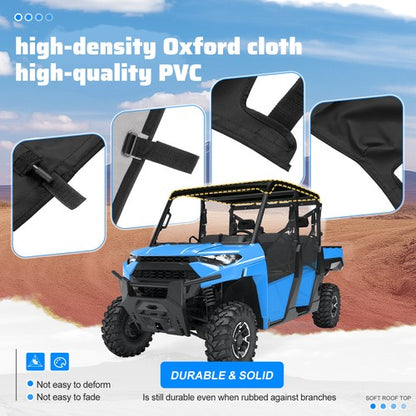 Solid Spare Soft Roof Top For Polaris Ranger Crew 1000/900/570/Crew XP/PRO XD 4000 15-26 UTV